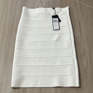 BCBGMaxAzria White Pencil Skirt